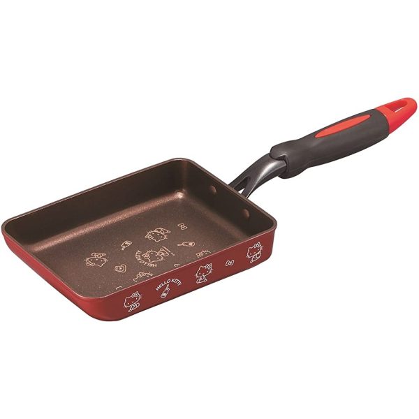Skater AEEP3 IH Gas Fire Compatible Diamond Coating Egg Pan, 5.1 x 7.1 inches (13 x 18 cm), Hello Kitty Sanrio Supply