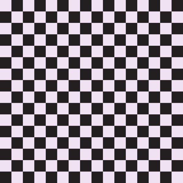 Checkered Basics Fabric - Vintage Violet on Black For Cheap