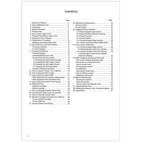 Singer HD0400S Heavy Duty Serger Instruction Manual Hot on Sale - Image 2