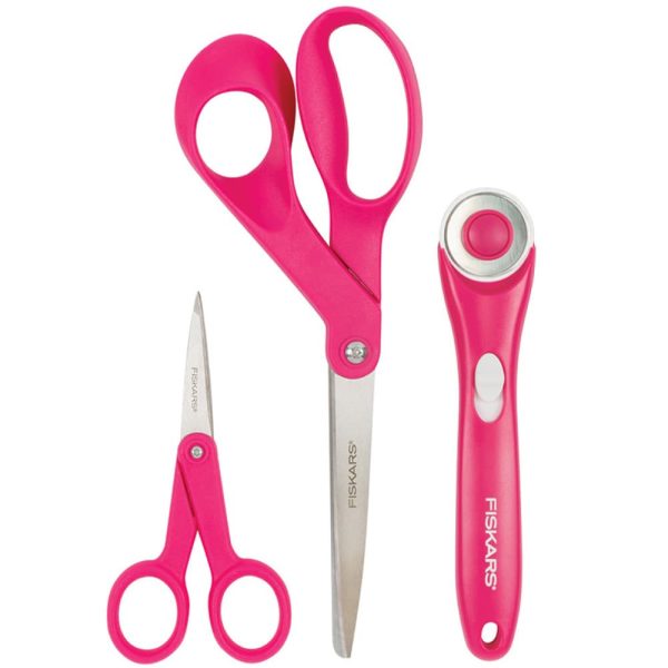 Fiskars Craft Sewing Starter Set - Pink Hot on Sale