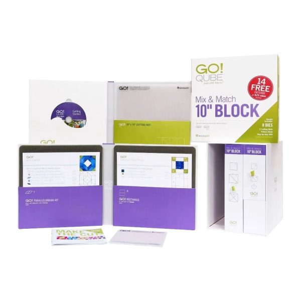 Accuquilt GO! Qube Mix & Match 10  Block Set Online Hot Sale - Image 2