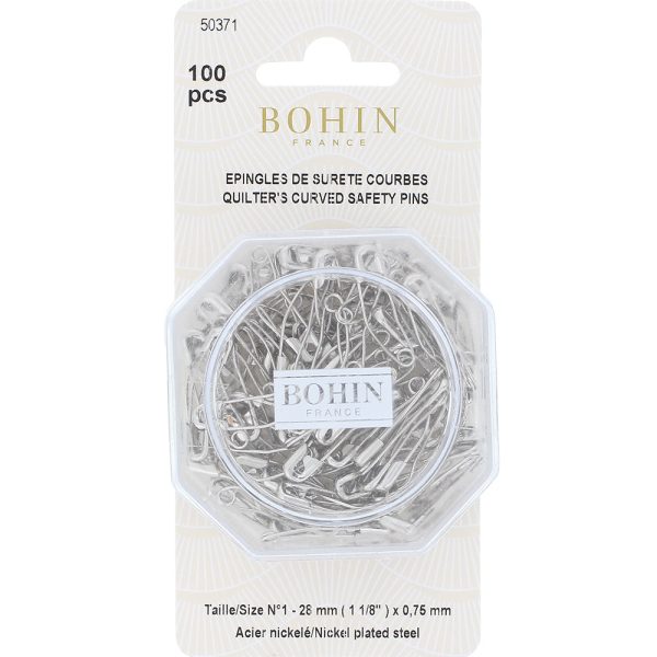 Quilter s Curved Safety Pins - 100pk Hot on Sale