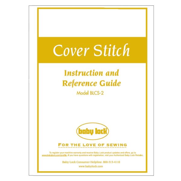 Babylock BLCS-2 Cover Stitch Instruction Manual on Sale