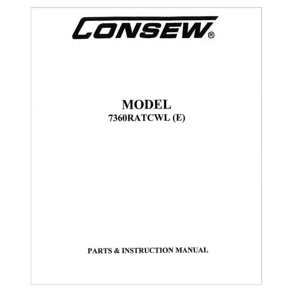 Consew 7360RATCWL (E) Instruction Manual Online Sale