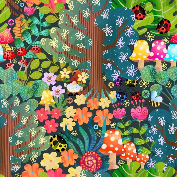 Enchanted Forest #1 Fabric For Cheap