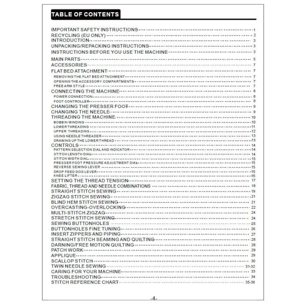 Babylock BLMJZ2 Jazz 2 Instruction Manual on Sale - Image 2