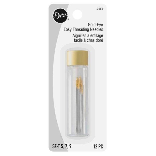 Dritz, Gold-Eye Easy Threading Needles (12pk) - Assorted Discount