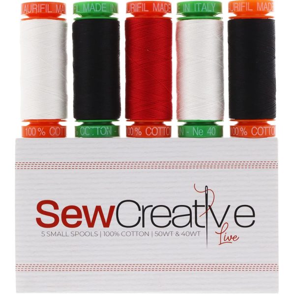 Aurifil SewCreative LIVE 5 Spool Thread Kit For Cheap